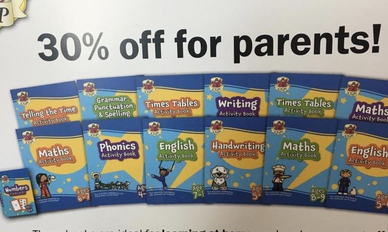 CGP Primary Home Learning Activity Books & Flashcards